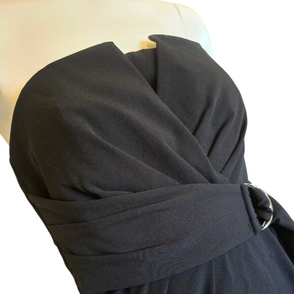 ANTONIO MELANI Strapless Little Black Dress sz 4 - Picture 6 of 12